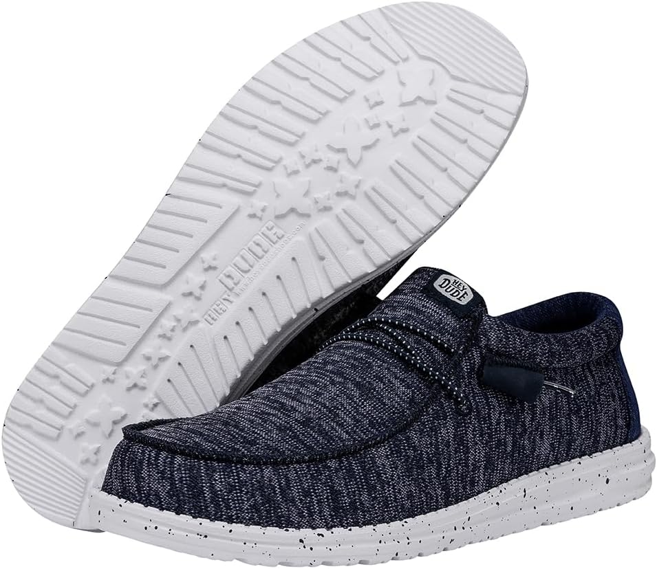 Мужские слипоны Hey Dude Wally Sport Knit Heydude, синий — фото 3