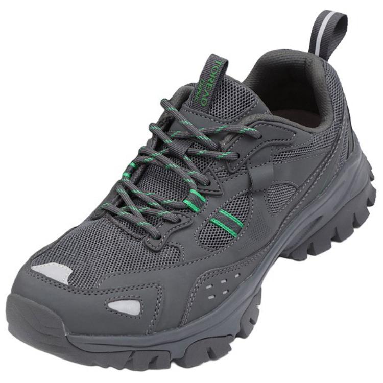 

Амортизирующие нескользящие износостойкие дышащие туристические ботинки мужские Dark Gray/Green TOREAD