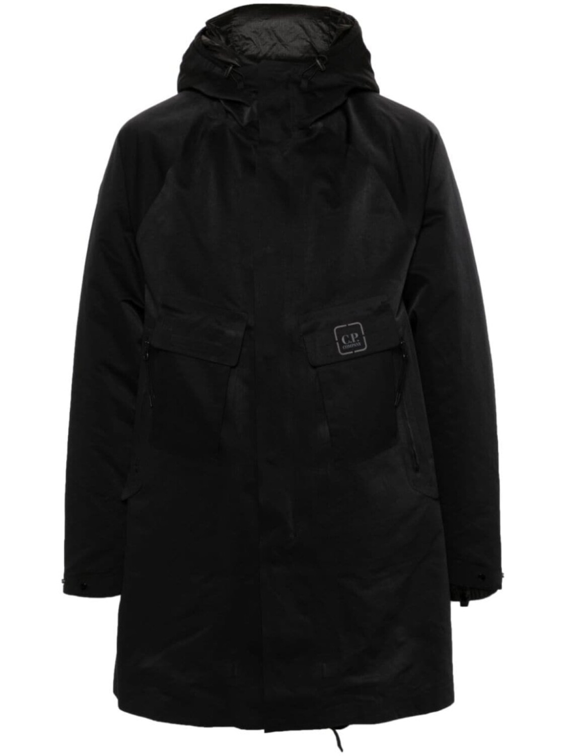 

C.P. Company пальто с логотипом, черный