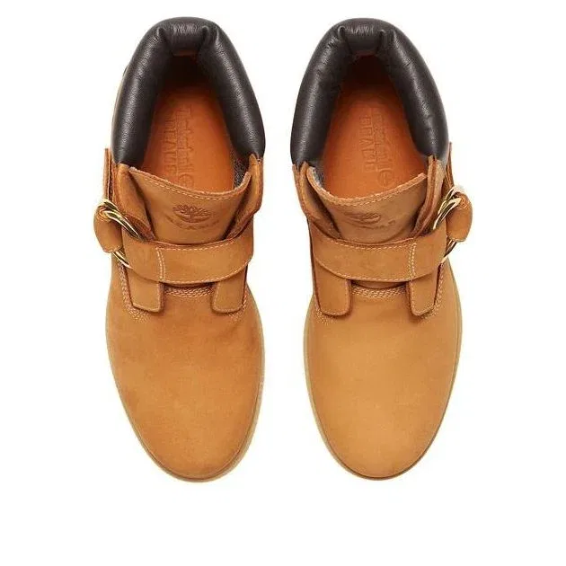 Ботинки Timberland x BEAMS Buckle Boot с мембраной GORE-TEX, цвет «Пшеничный нубук коричневый» TB0A5NGSEYJ — фото 4