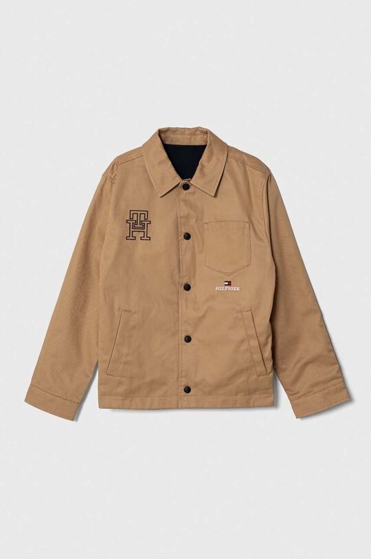 

Двусторонняя детская куртка Tommy Hilfiger, бежевый