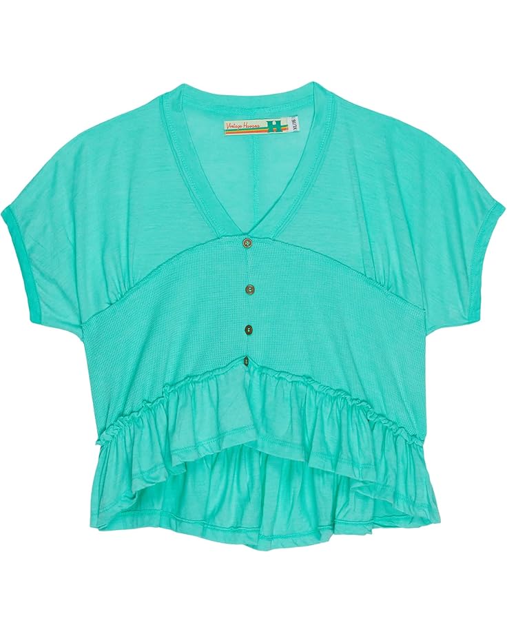 

Топ Vintage Havana Kids Uneven Flow Top, цвет Seafoam