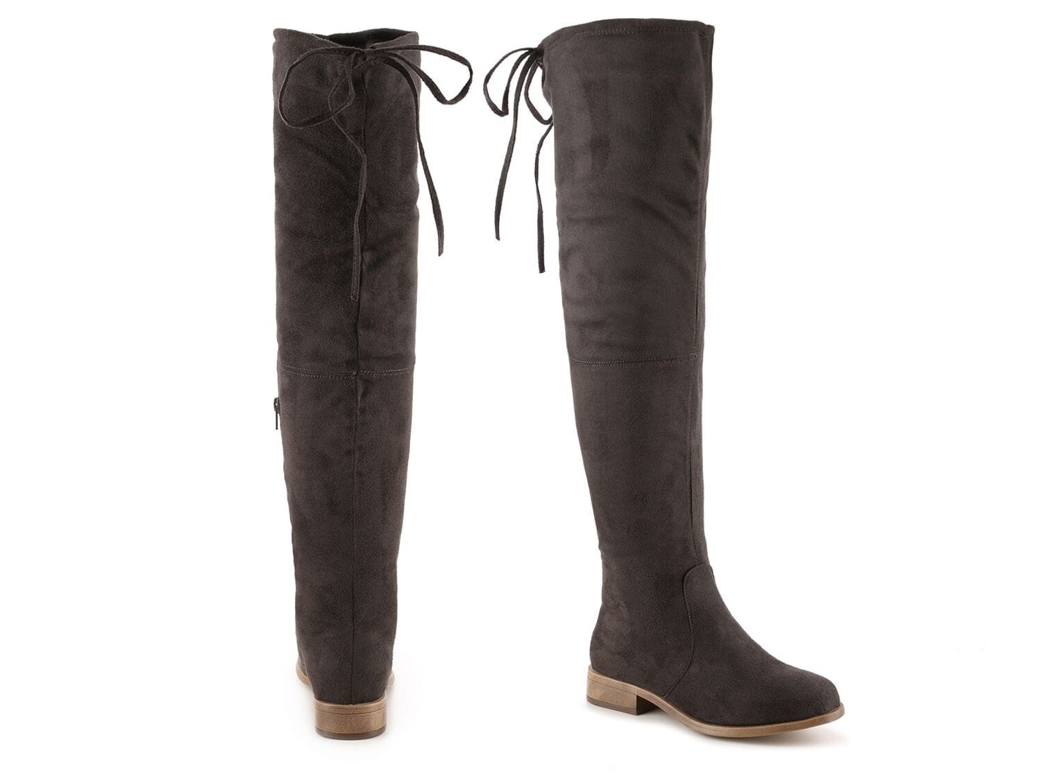 

Ботинки Journee Collection Mount Wide Calf выше колена, серый