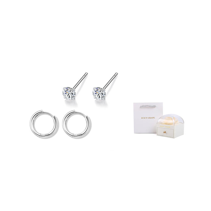 

Серьги-гвоздики женские JUICY GRAPE, розовый