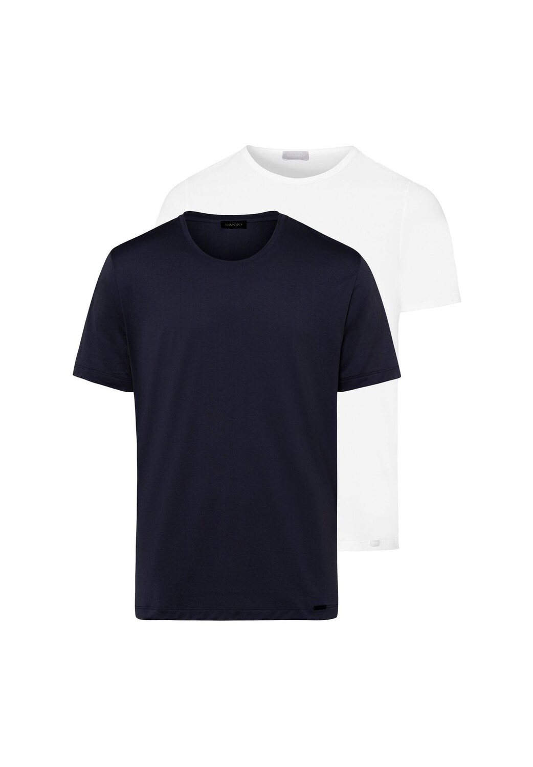 

Хлопковая футболка Essentials HANRO, цвет White Deep Navy Herren