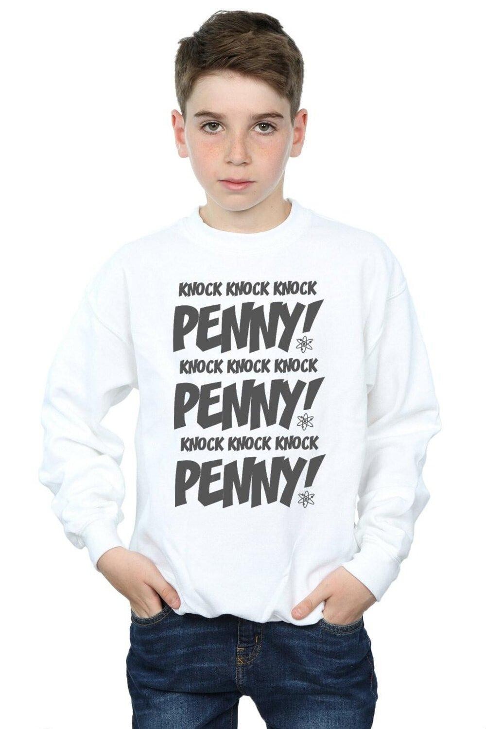 

Толстовка Sheldon Knock Knock Penny The Big Bang Theory, белый