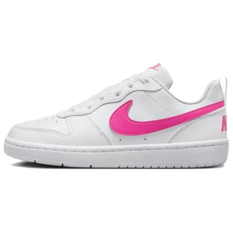 

Кроссовки Court Borough Kids Lifestyle GS Low-top белые/розовые Nike, розовый