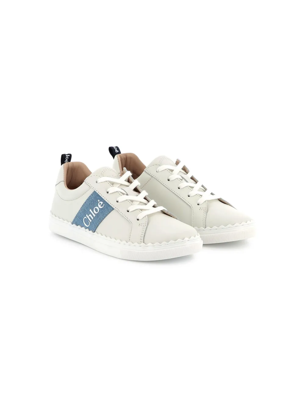 

Кроссовки с логотипом Chloé Kids, белый