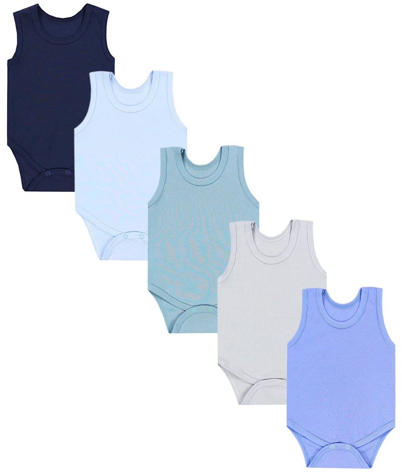 Боди для мальчиков 5-pack, хлопок, TupTam, голубой
