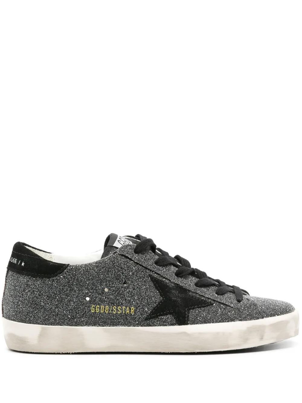 Кеды Super-Star с кристаллами GOLDEN GOOSE, черный
