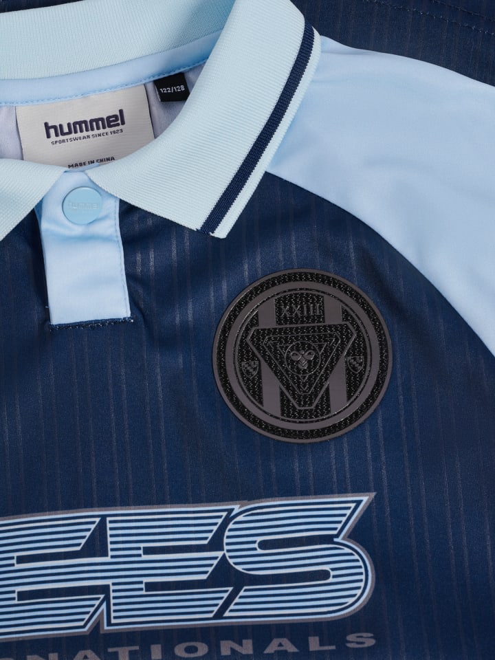 Hummel Футболка с рукавами реглан Hmljr свободного кроя для мальчиков, цвет синий — фото 3