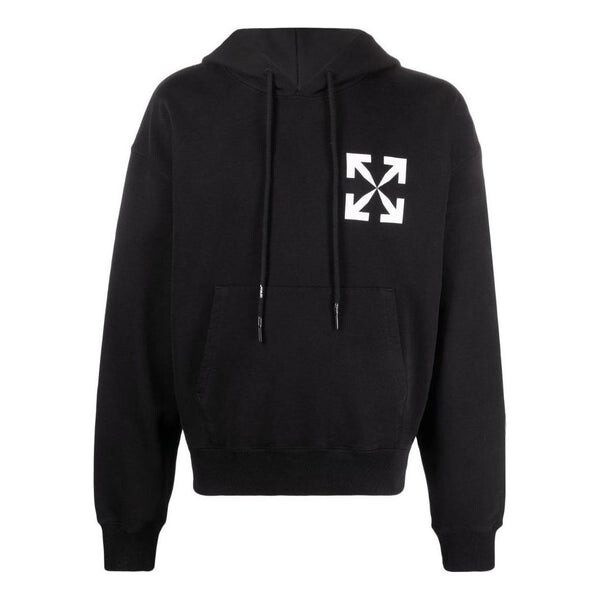 

Толстовка arrows logo-print cotton hoodie 'black' Off-White, черный