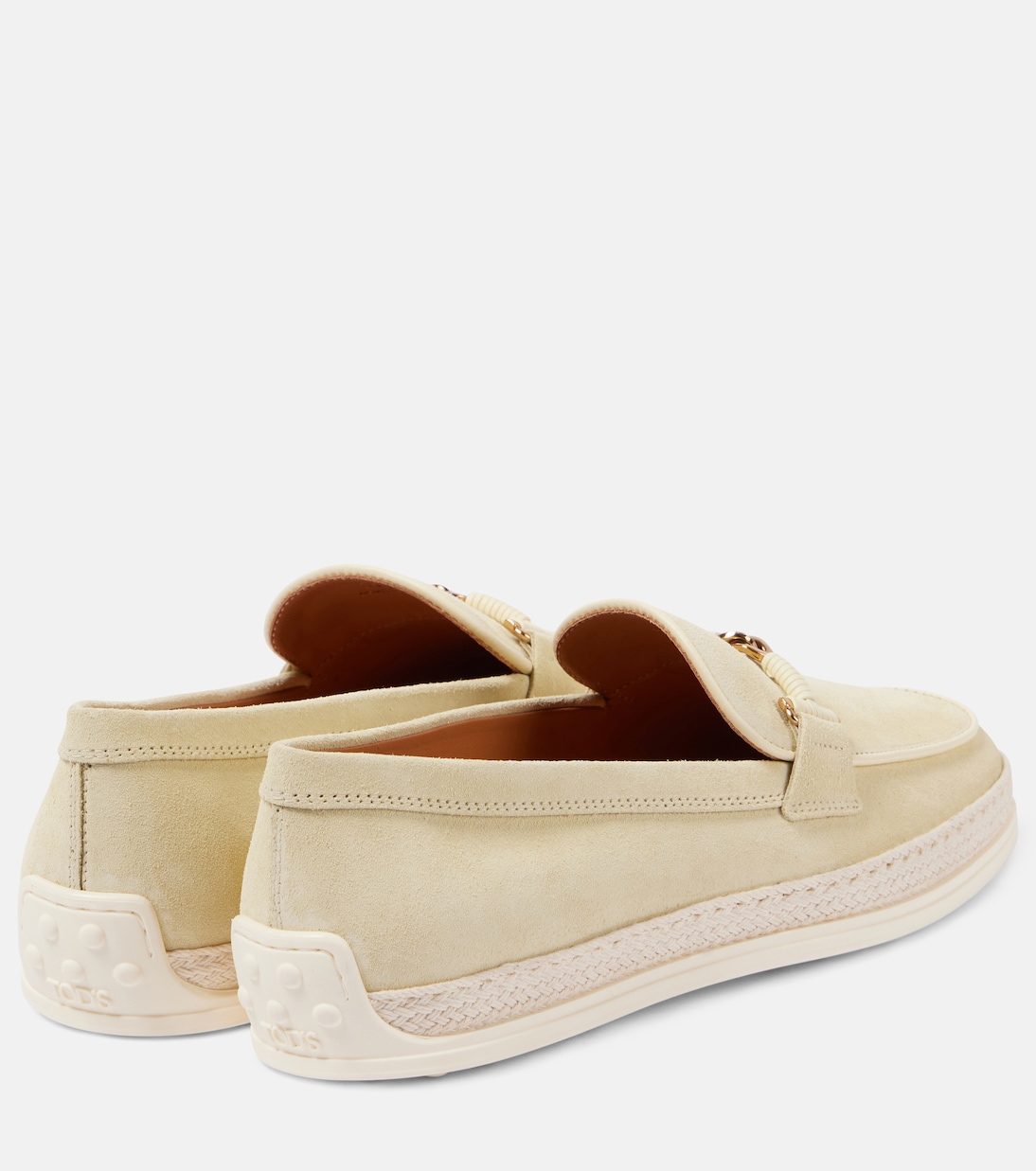 Замшевые туфли для вождения T Ring Tod's, Pastel Yellow — фото 2