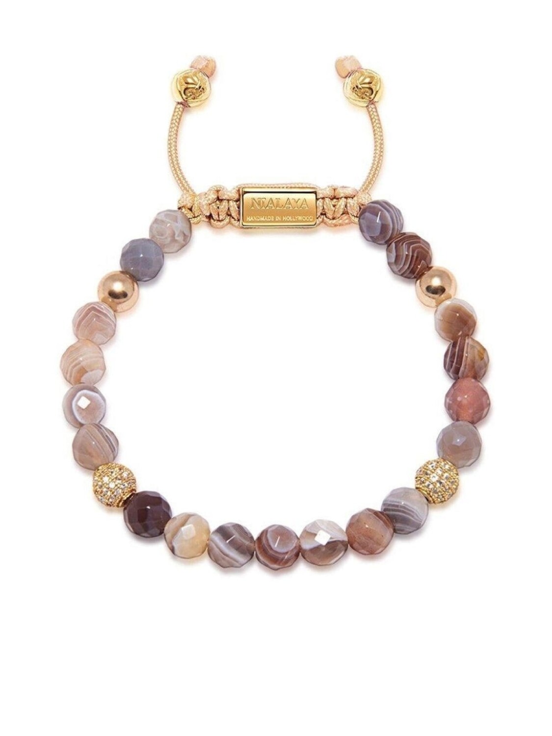 

Браслет из бусин Nialaya Jewelry, золотой