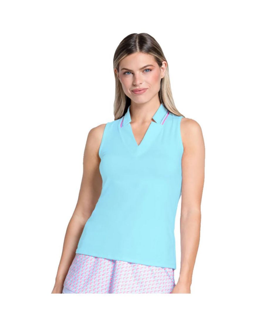 

Женская поло-рубашка без рукавов в стиле ретро Lucky In Love, Bahama