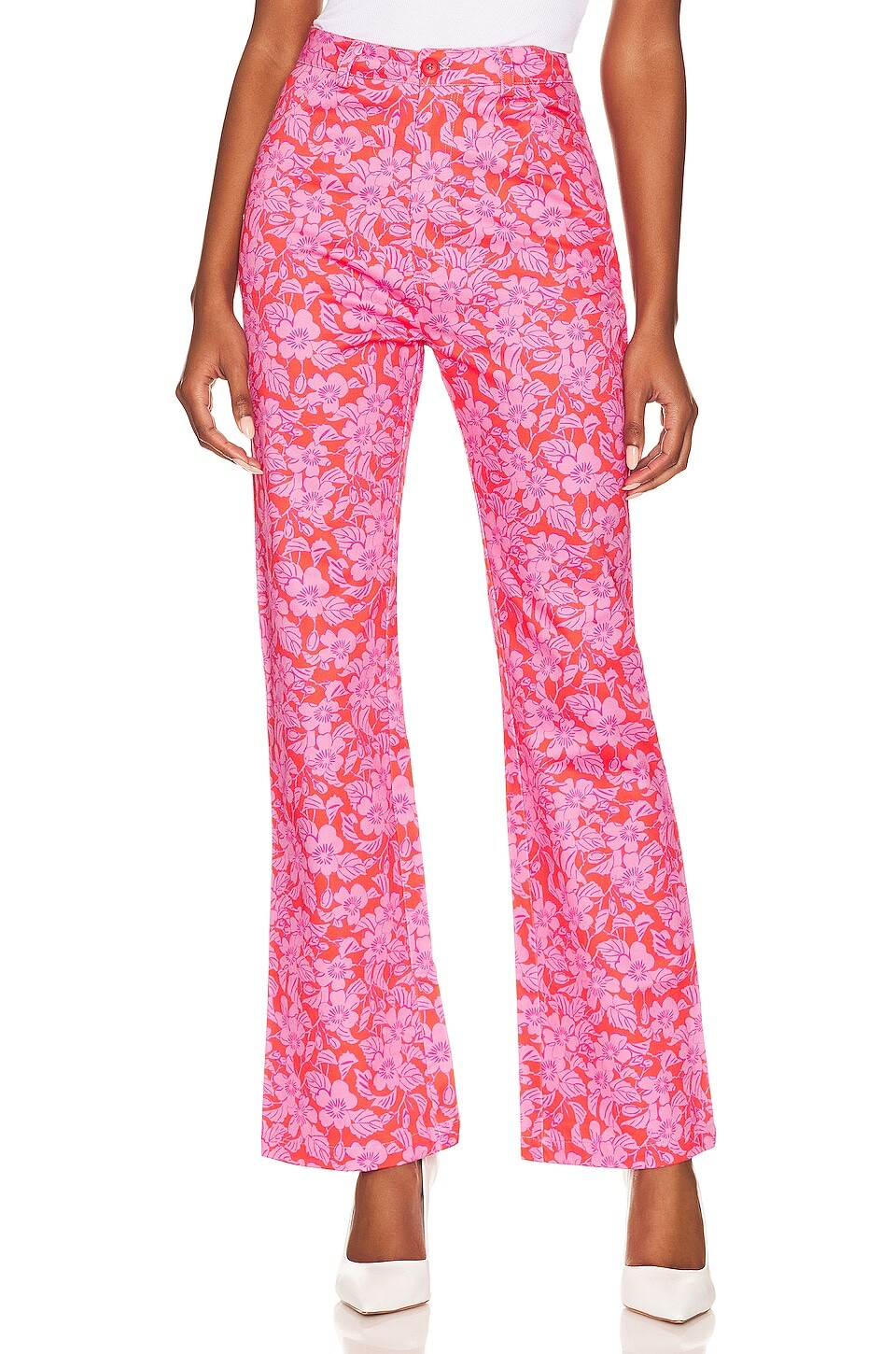 

Брюки ROLLA'S Ivy Floral Bootcut, цвет SCARLET