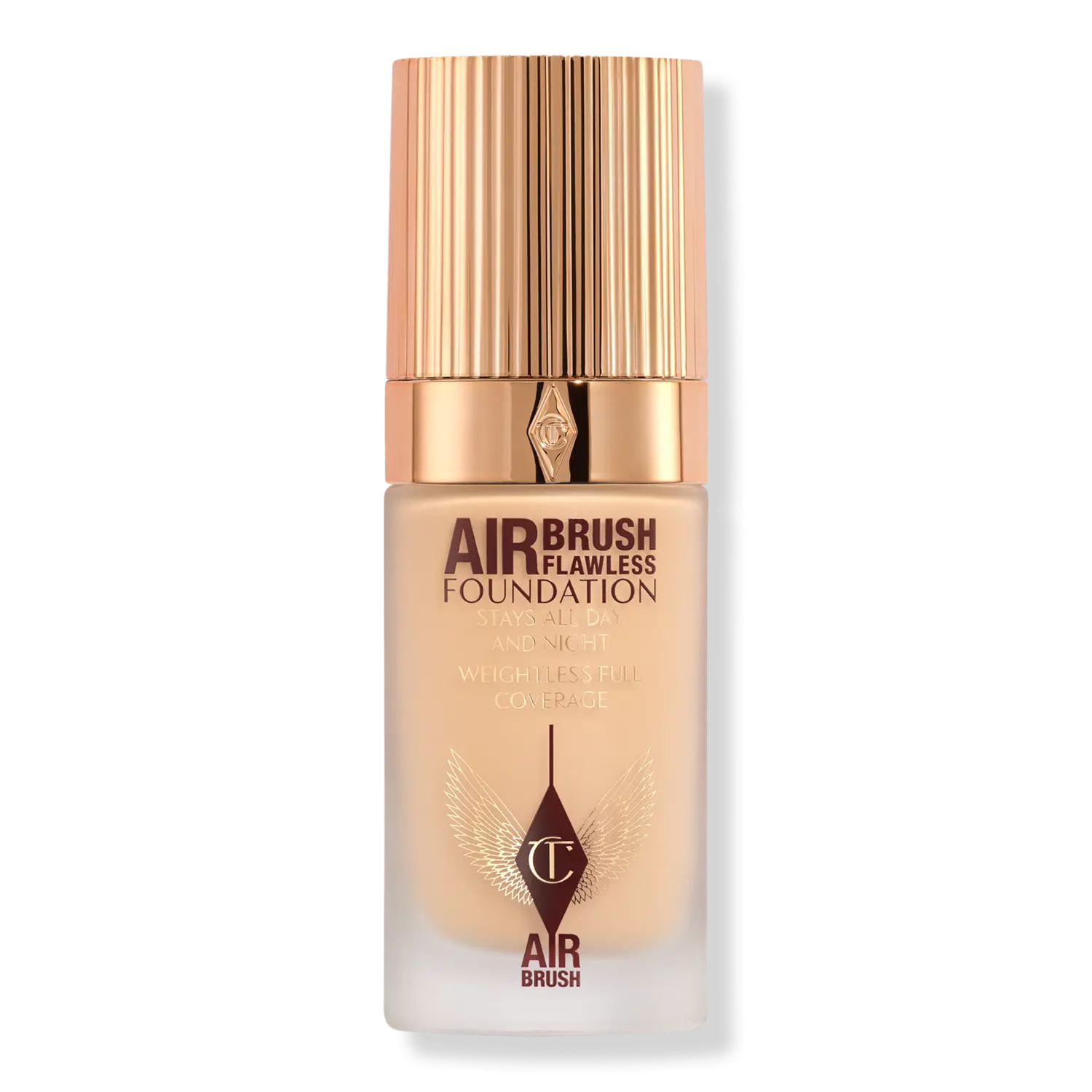 

Безупречная тональная основа, нанесенная аэрографом Charlotte Tilbury, 4 Warm (fair with warm undertones)