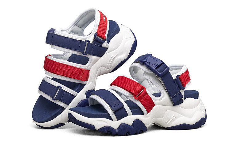 Сандалии пляжные женские D"LITES 3.0 синего цвета Skechers — фото 2