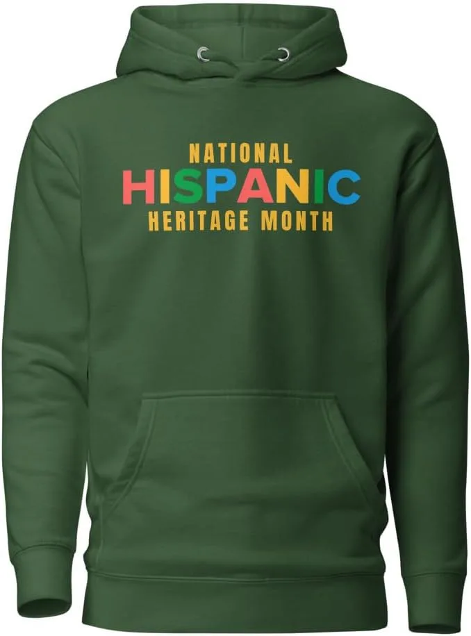 Толстовка Unisex Happy National Hispanic Heritage Month Generic, зеленый
