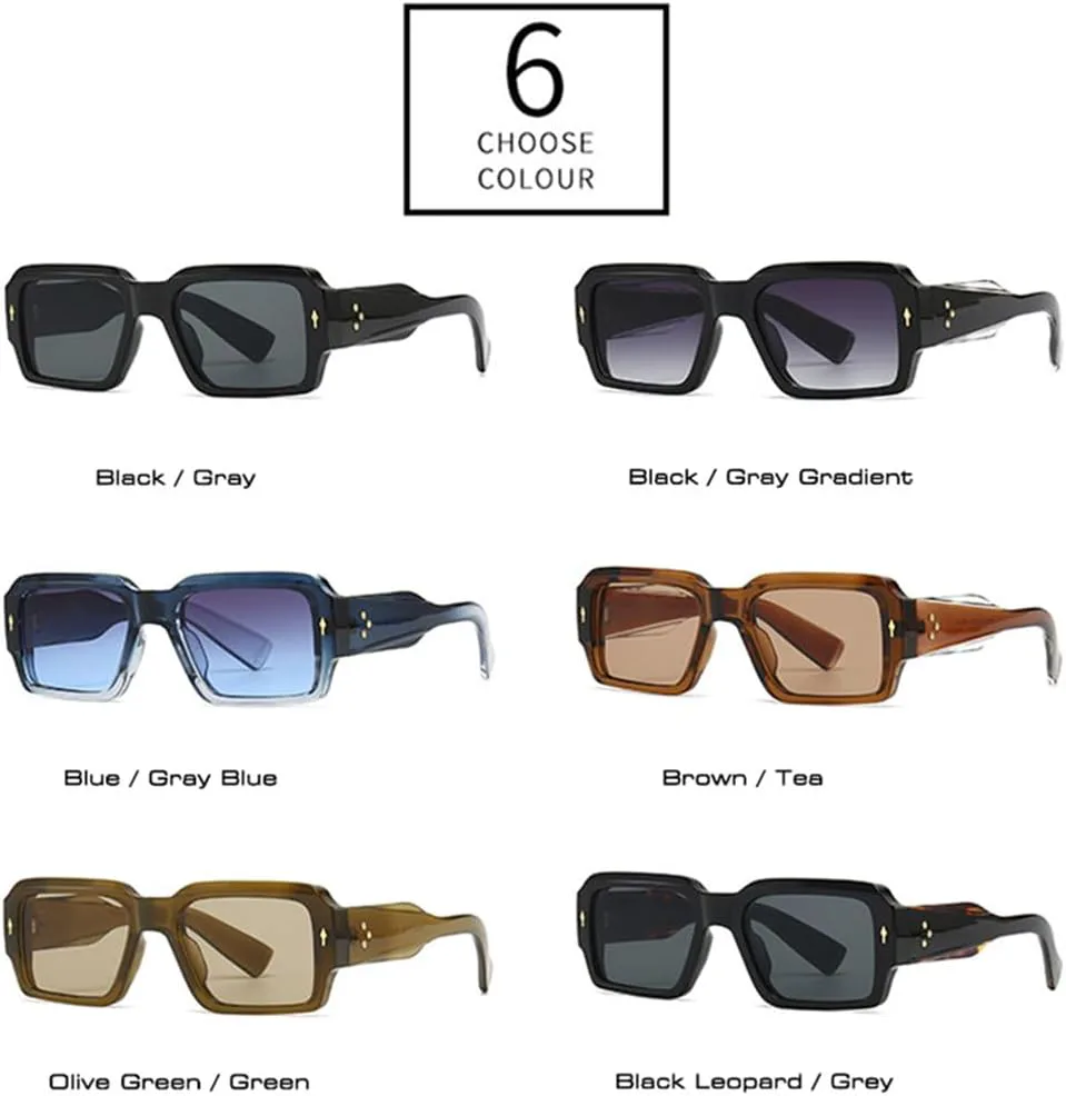 

Солнцезащитные очки UV400 для мужчин и женщин | Градиентный панк-зеленый | для вождения и занятий спортом на открытом воздухе generic, Black Leopard Grey