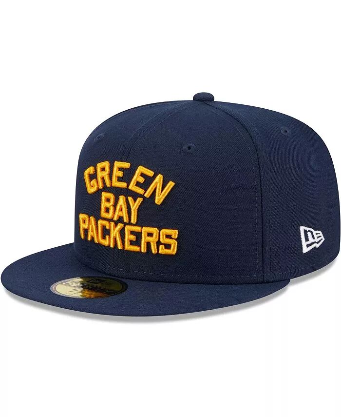 

Мужская темно-синяя бейсболка Green Bay Packers Throwback Main 59FIFTY Fitted Hat New Era