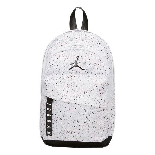 

Рюкзак Air Jordan Athletic Zipper Opening Adjustable Strap Schoolbag Backpack Unisex White, белый