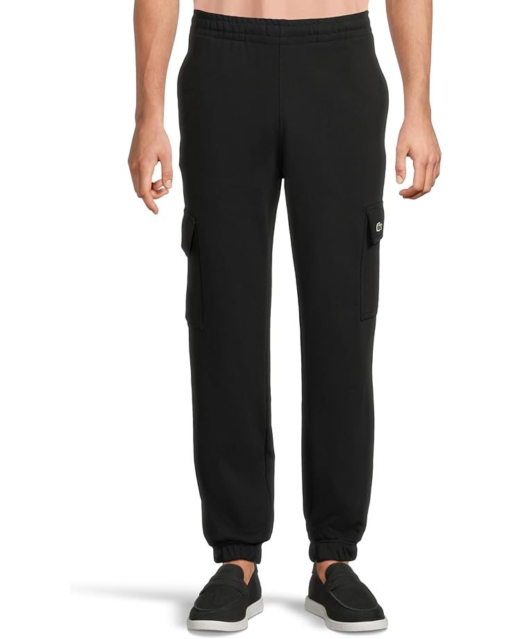 

Брюки Lacoste Regular Fit Fleece Non-brushed Cargo Sweatpants, черный