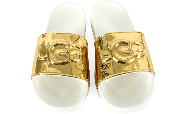 Кроссовки royale графические металлические слайдеры Ugg, золотой — фото 3