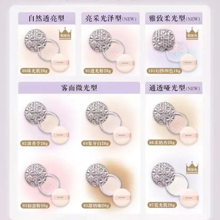 DECORTE Daike silky powder multi brightening лосьон улучшенный набор макияжа для коррекции тона кожи — фото 4
