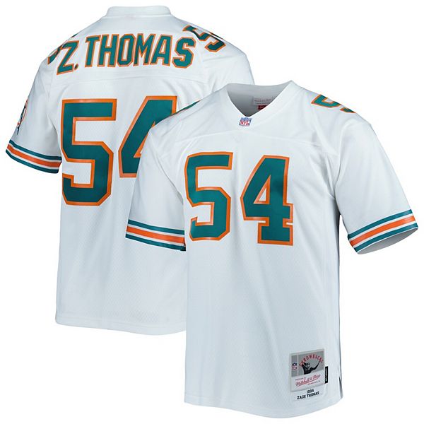 

Мужская футболка zach thomas white miami dolphins legacy replica Mitchell & Ness