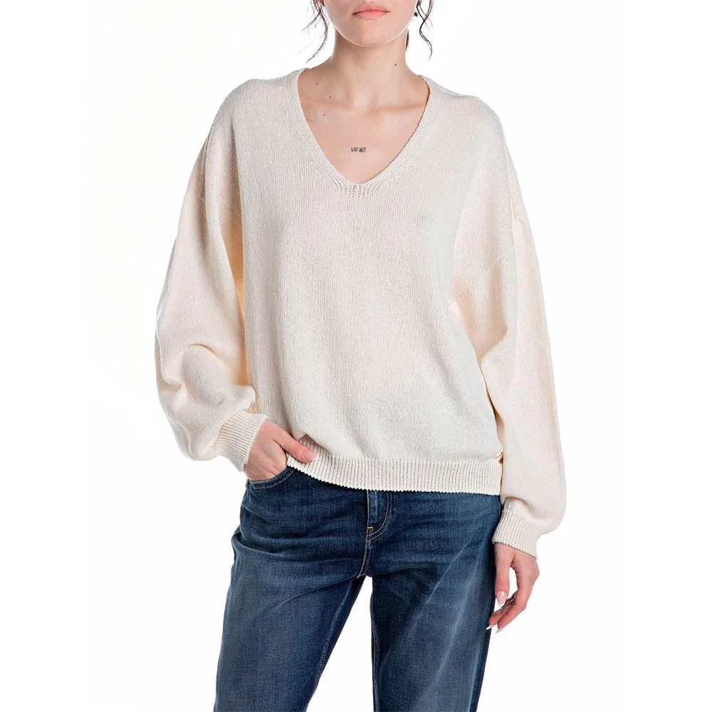 

Свитер Replay DK3851.000.G23640 v neck, бежевый