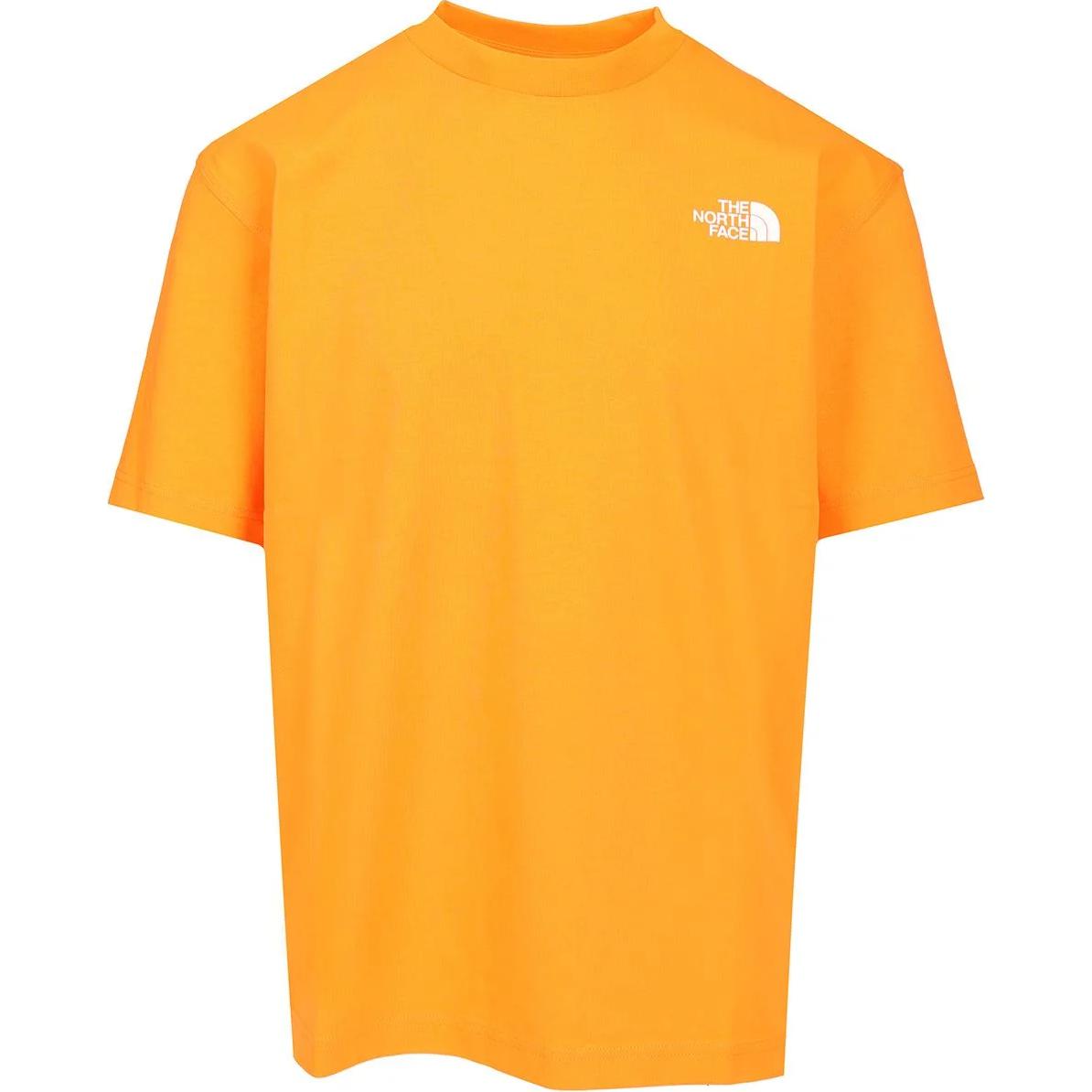 

Логотип детализированный свитшот T Shirt THE NORTH FACE, оранжевый