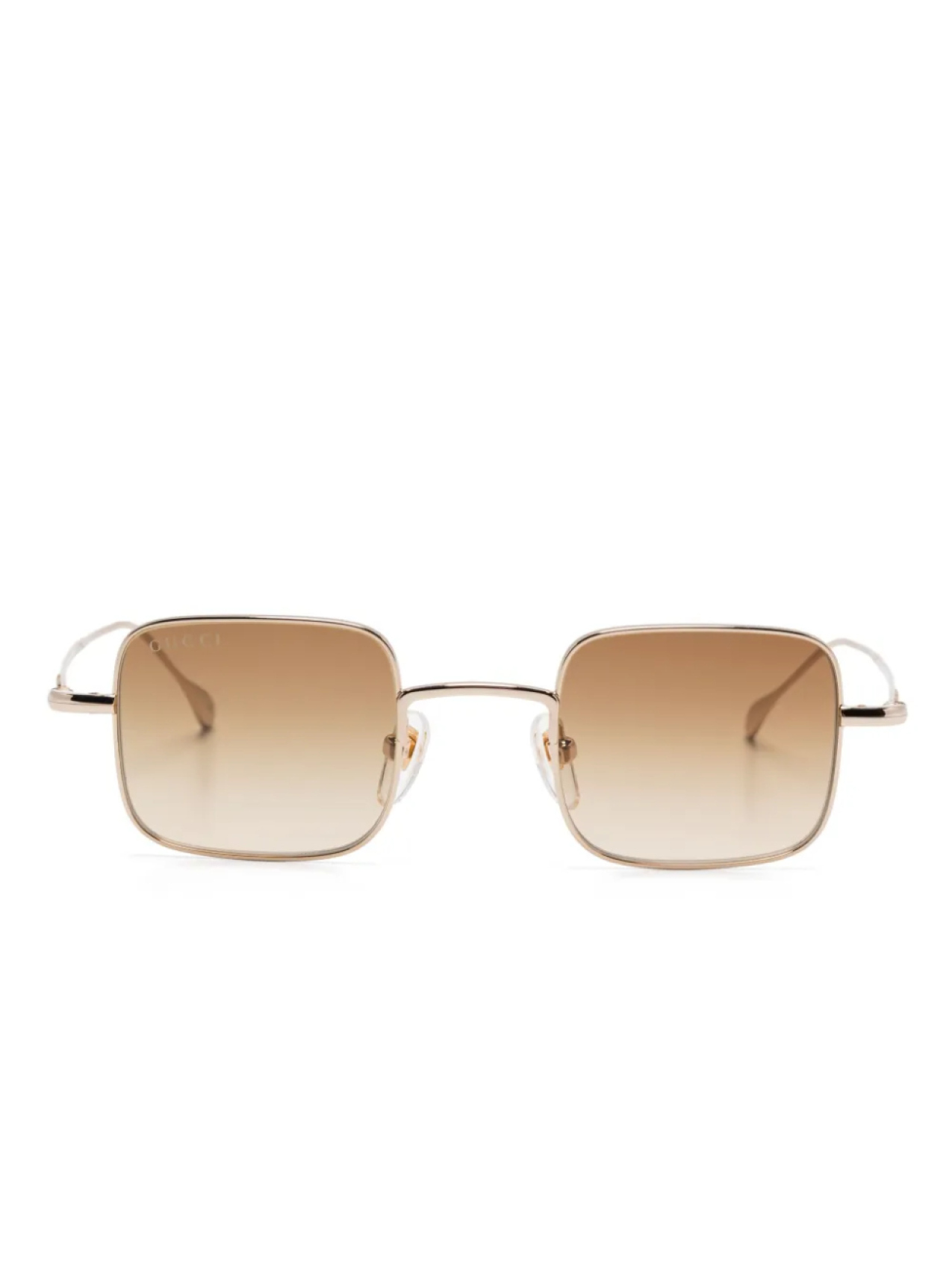 

Gucci Eyewear солнцезащитные очки в квадратной оправе, золотой