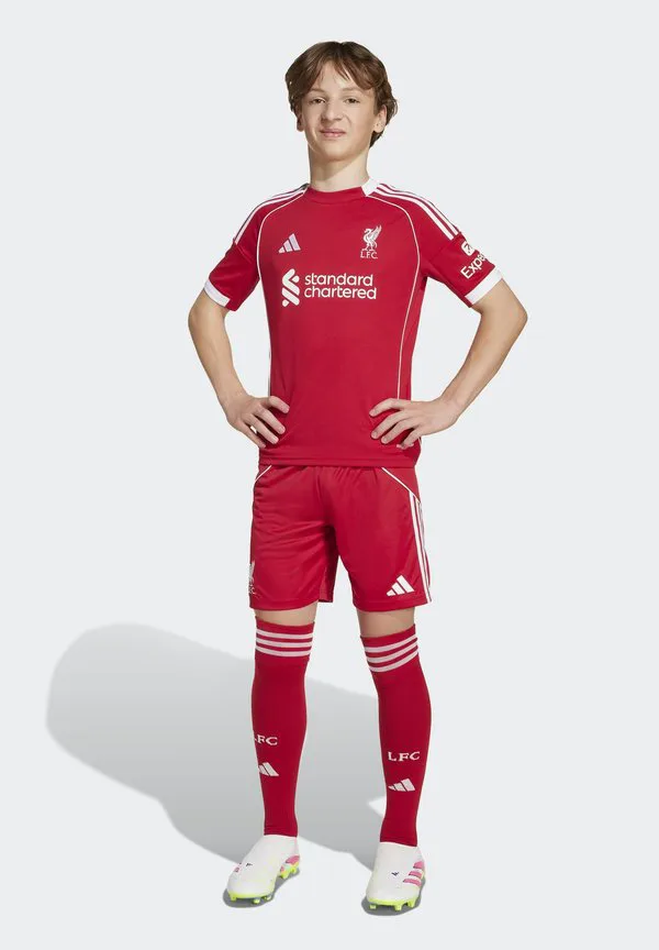Спортивные шорты футбольного клуба «ливерпуль» на домашний сезон 25/26 Adidas Performance, Strawberry Red