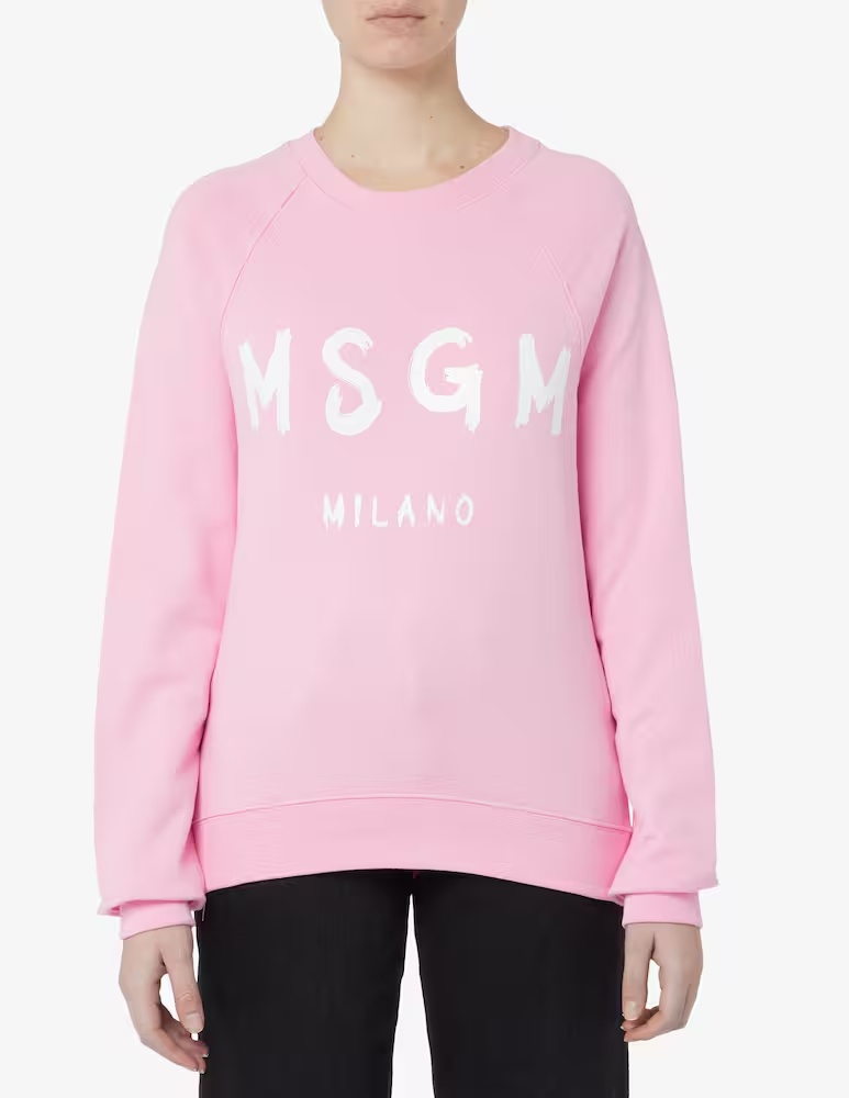 

Толстовка с матовым логотипом MSGM, розовый