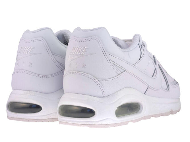 Кроссовки Nike Air Max Command Leather 7499760-102 белые/серебристо-белые с металлическим оттенком 44,5 — фото 4