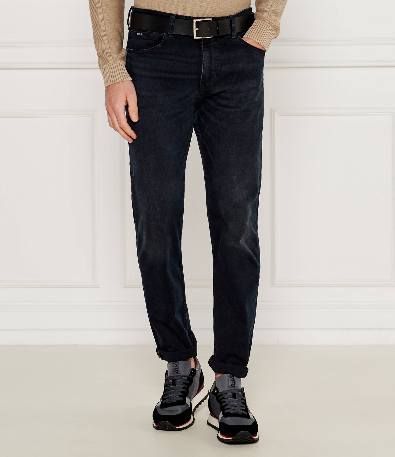 

Джинсы BOSS BLACK H-Re.Maine Regular Fit, черный