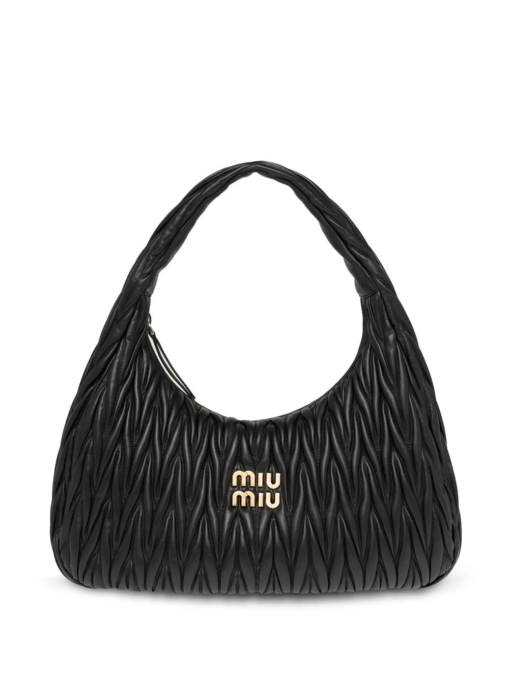 

Стеганая сумка Wander большого размера MIU MIU, черный