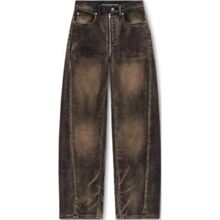 

Джинсы Balloon с тисненым логотипом Alexander Wang, Umber
