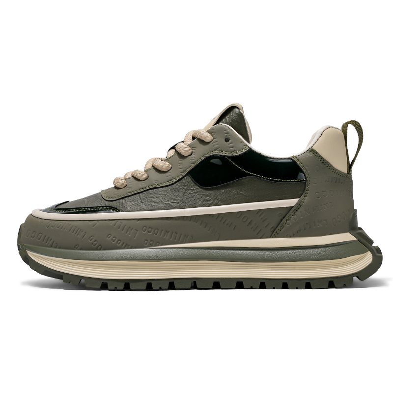 

Дышащие утолщенные кроссовки для увеличения роста мужские Low top SENGUIBUCK, зеленый