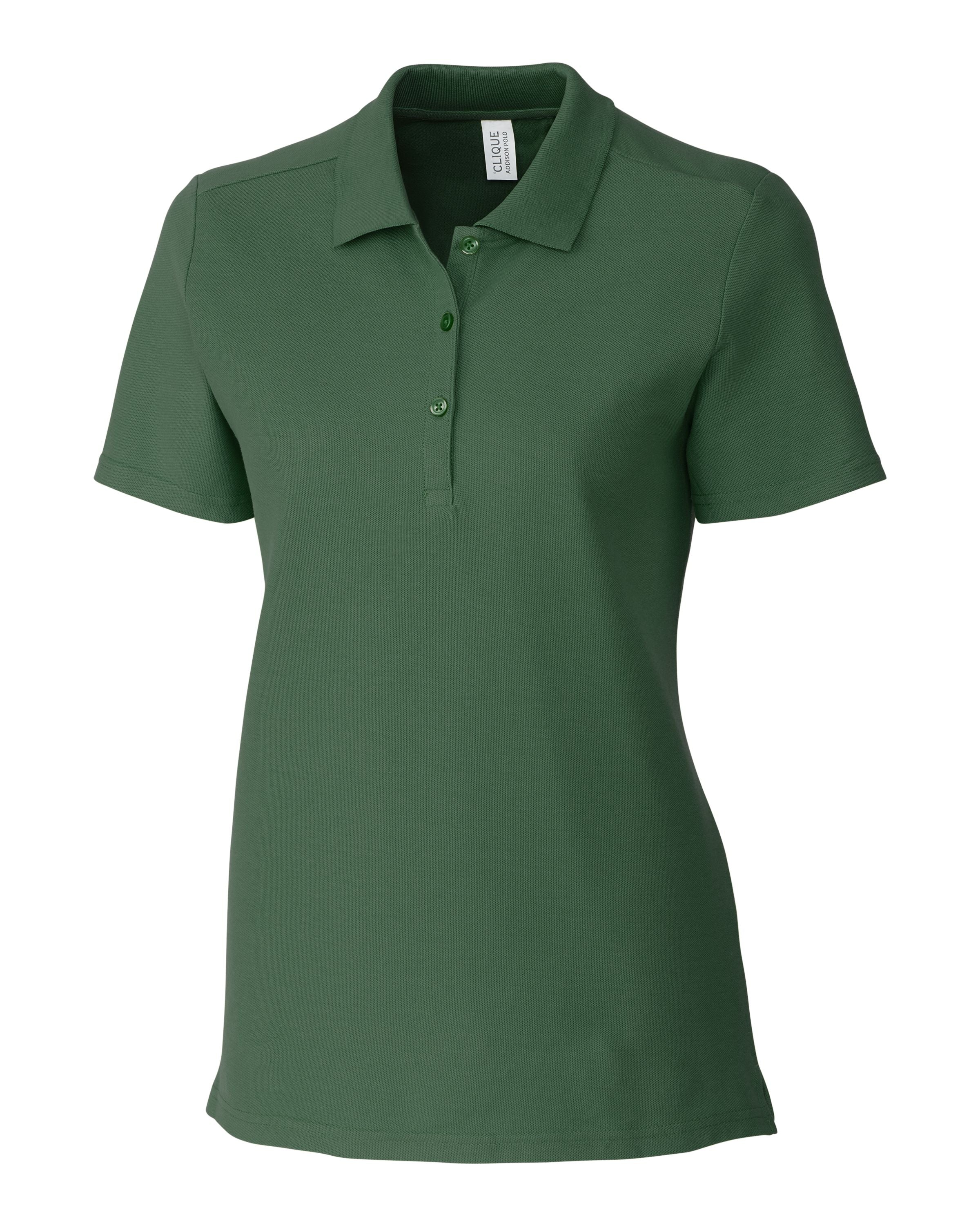 

Clique Addison All Cotton Pique Короткий рукав Женское поло, цвет bottle green