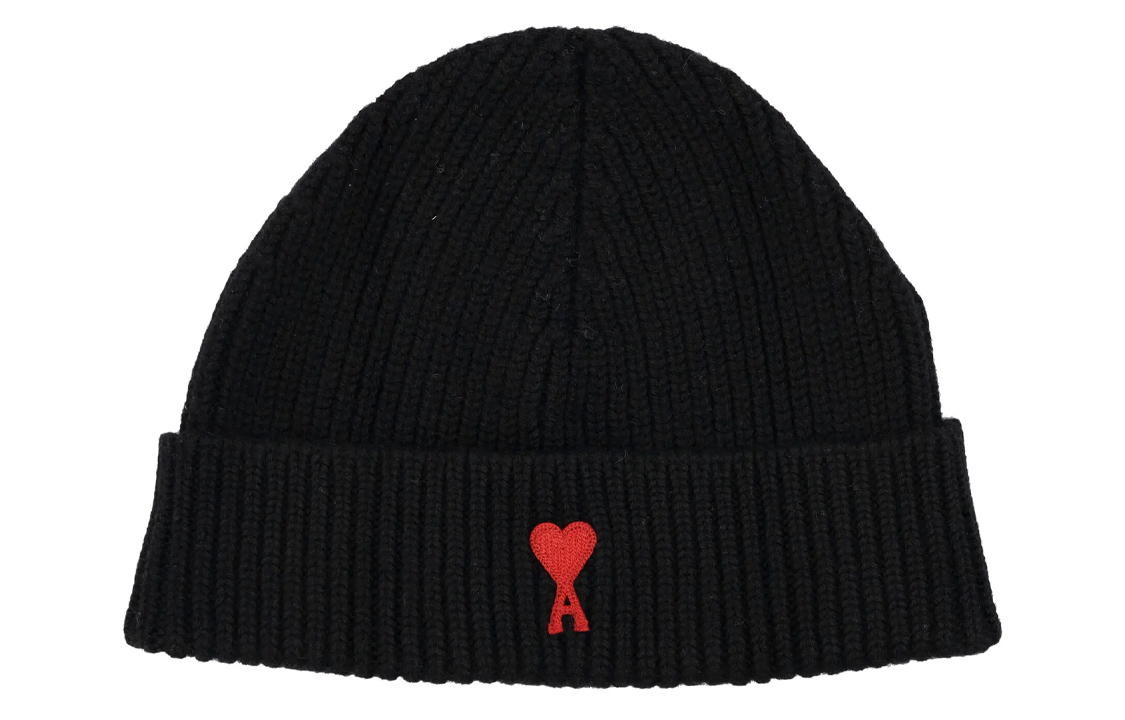 

AMIPARIS Вязаная шапка Ami, Black