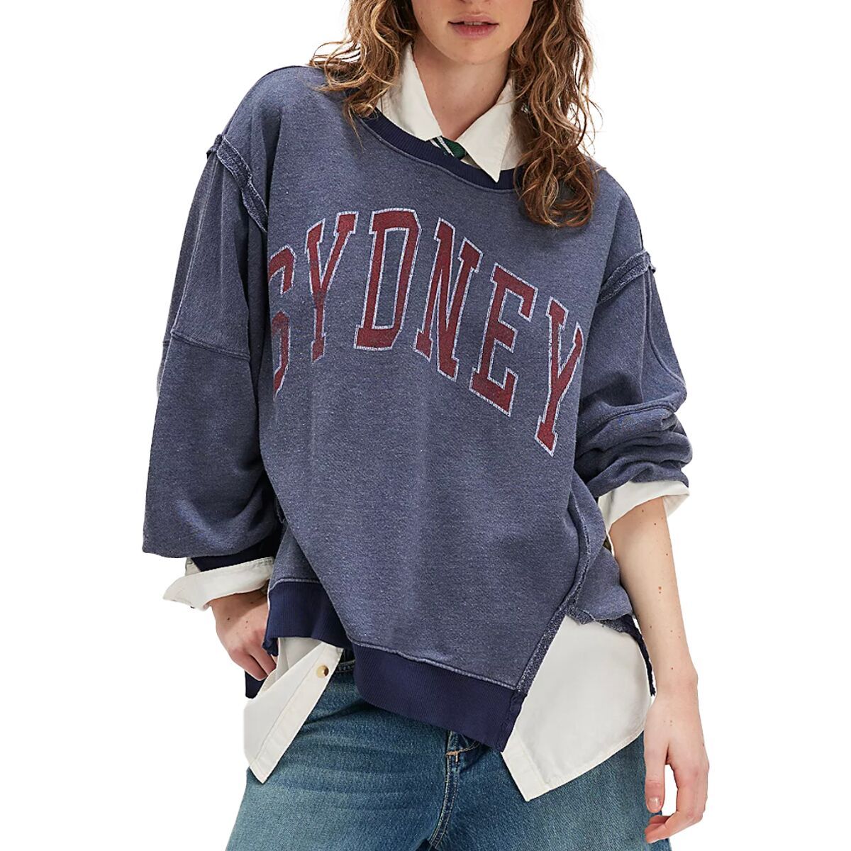 

Графитовый свитшот Camden Free People, мультиколор