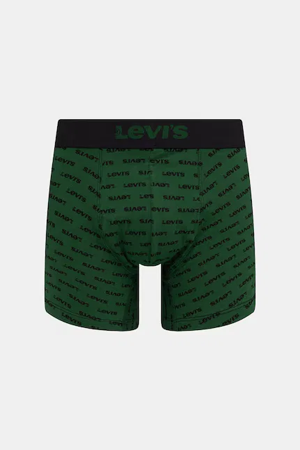 Боксеры из хлопка с эластаном 2 шт Levi's, зеленый — фото 3