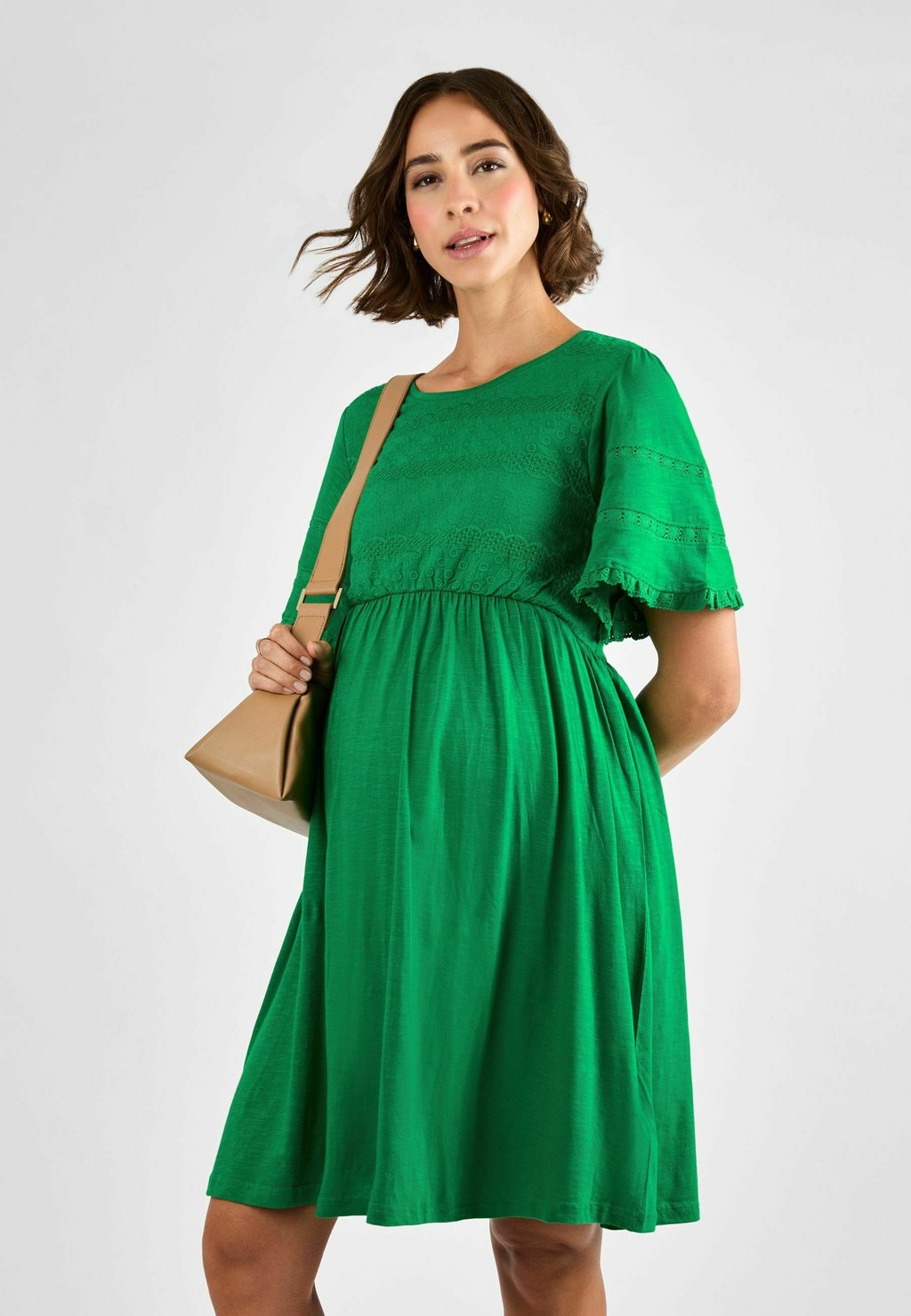 

Повседневное платье MATERNITY FIT BRODERIE JoJo Maman Bébé, зеленый