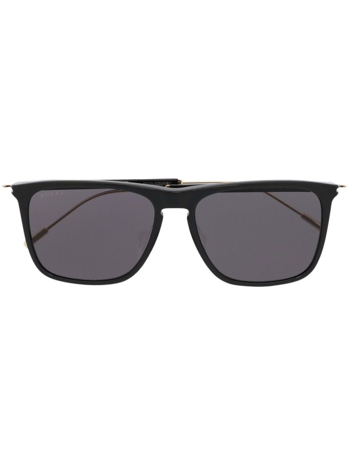 

Gucci Eyewear солнцезащитные очки в квадратной оправе с логотипом, черный