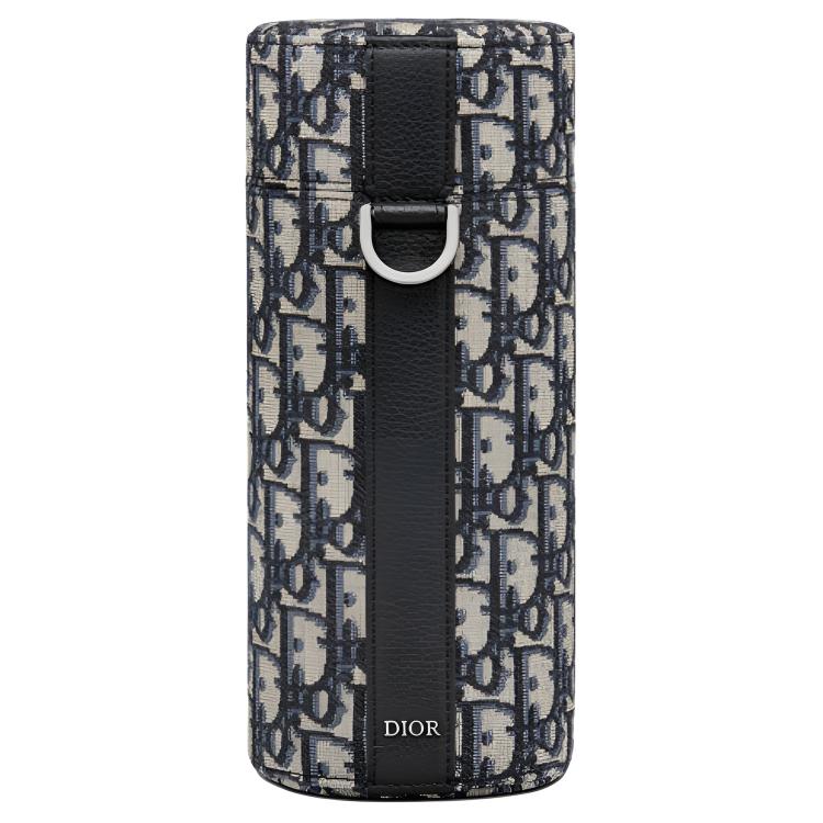 

DIOR Сумка-цилиндр из коровьей кожи, бутылочная сумка, кроссбоди, наплечная сумка унисекс синий/black