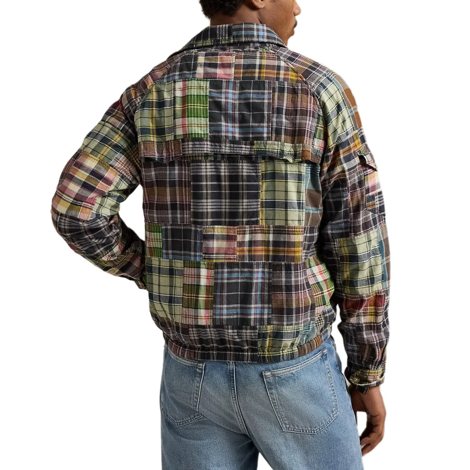 Куртка в клетку check-pattern Polo Ralph Lauren, Multicolor Patchwork — фото 4
