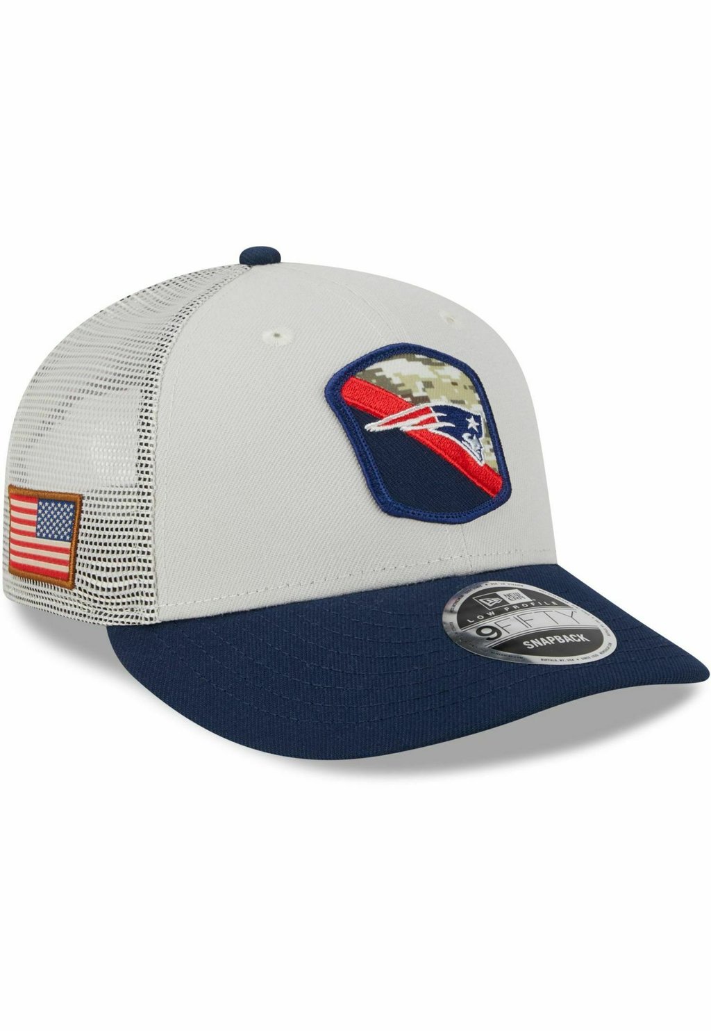 

Бейсболка 9FIFTY LOW PROFILE SNAP NFL SALUTE TO SERVICE New Era, серебристый