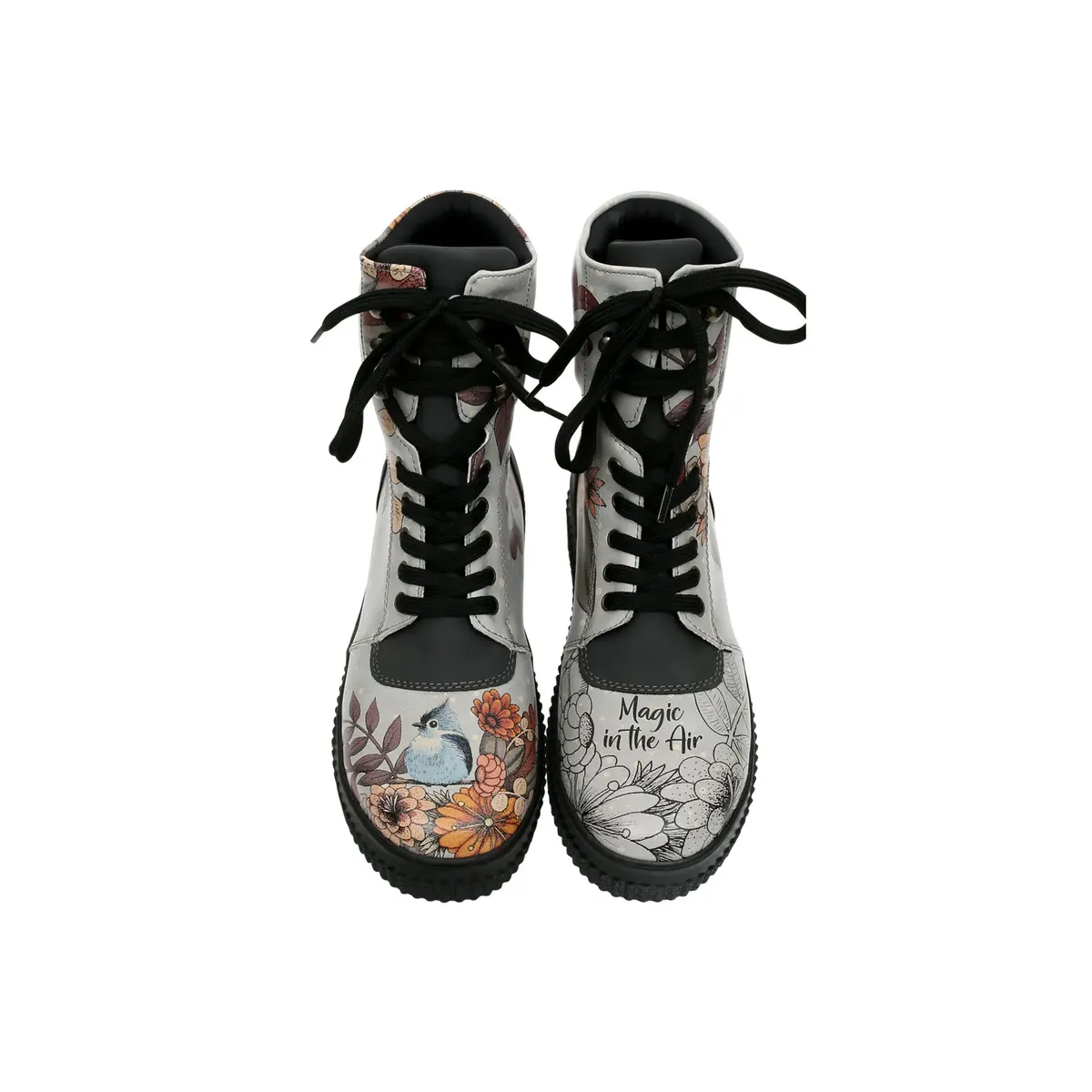 Ботинки на шнуровке DOGO "Women's Future Boots Magic In The Air Vegan Women's Boots /женский", Vegan, серый — фото 3